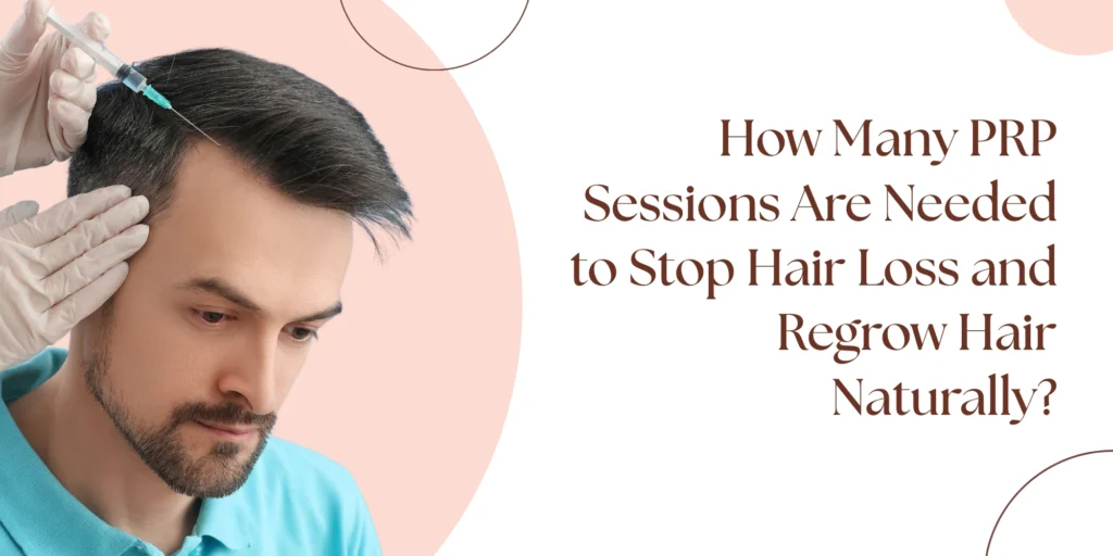 PRP hair treatment before after sessions