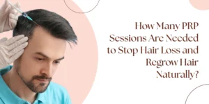 PRP hair treatment before after sessions